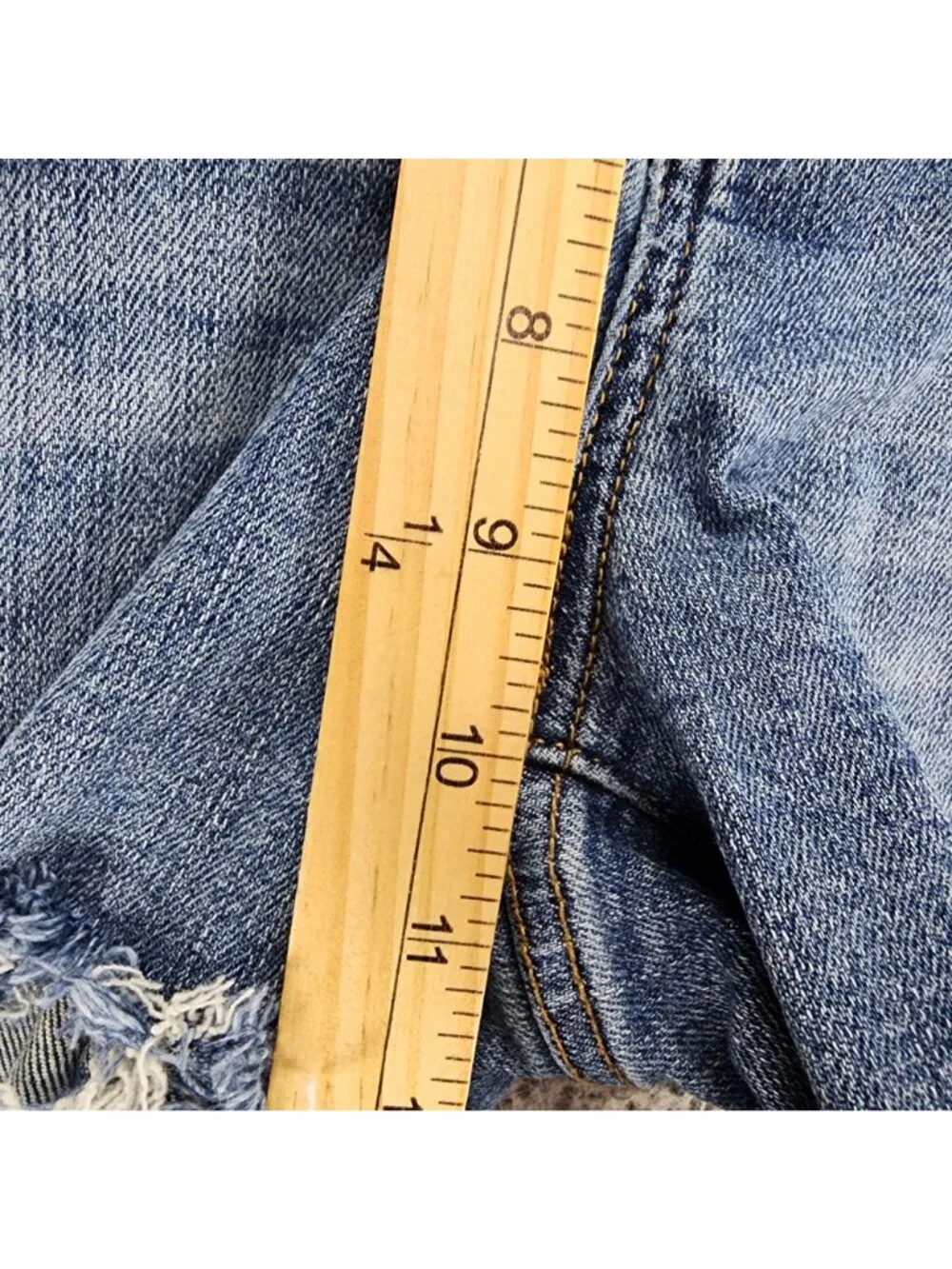 Judy Blue Shorts Womens Large Blue Stretch Denim Jean Cutoff Jorts *Read*